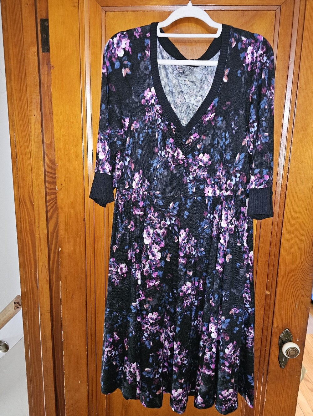 Torrid Floral V-Neck Women’s Dress 1x